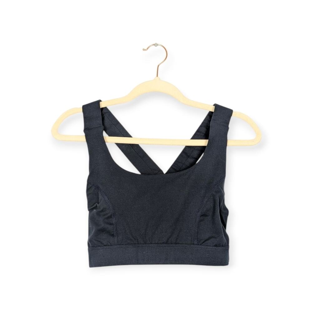 New Interval Navy ReCharge Cross Back Sports Bra Size M